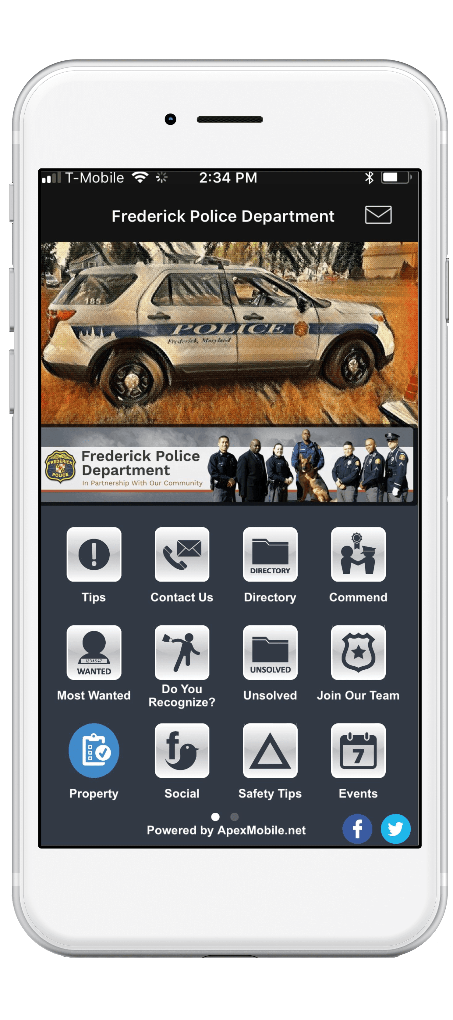 Frederick Police Department - Apex Mobile