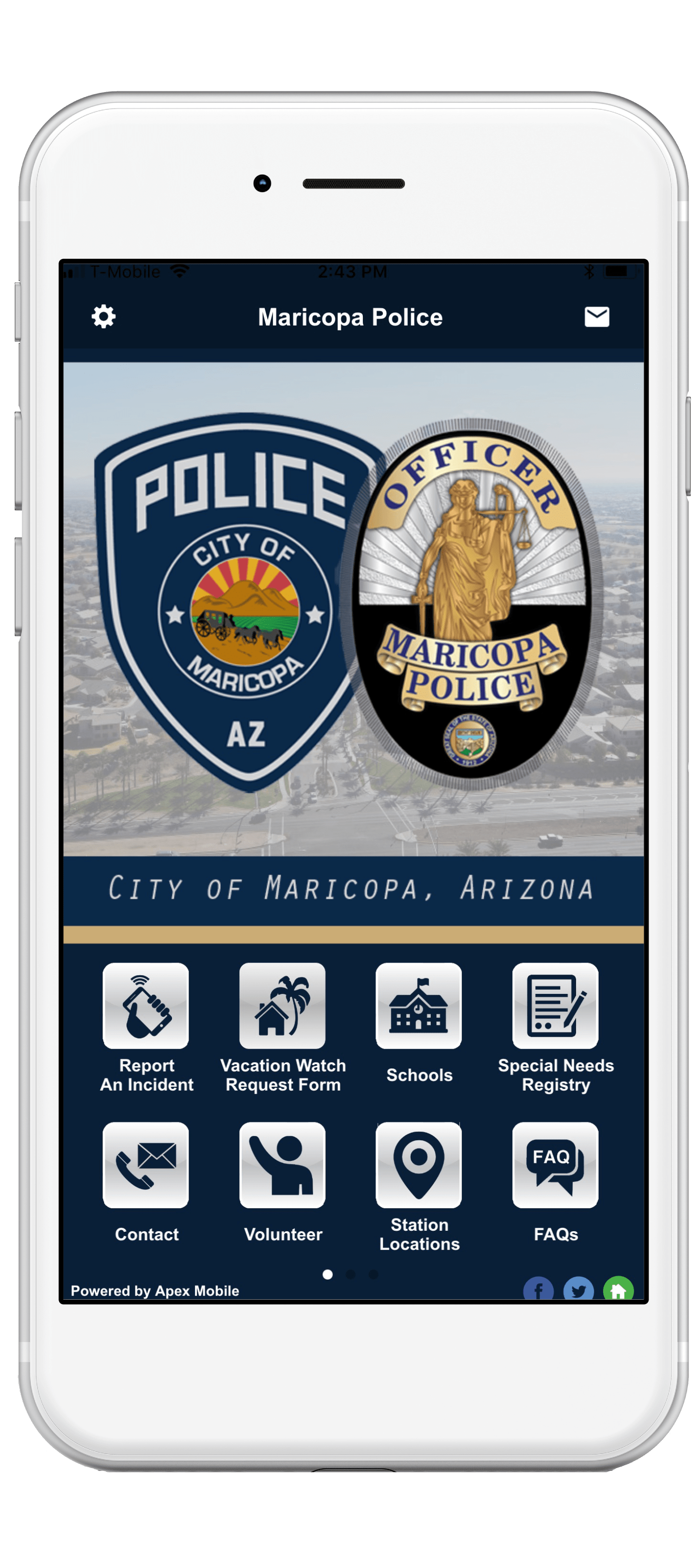 Maricopa Police Department Apex Mobile Apps