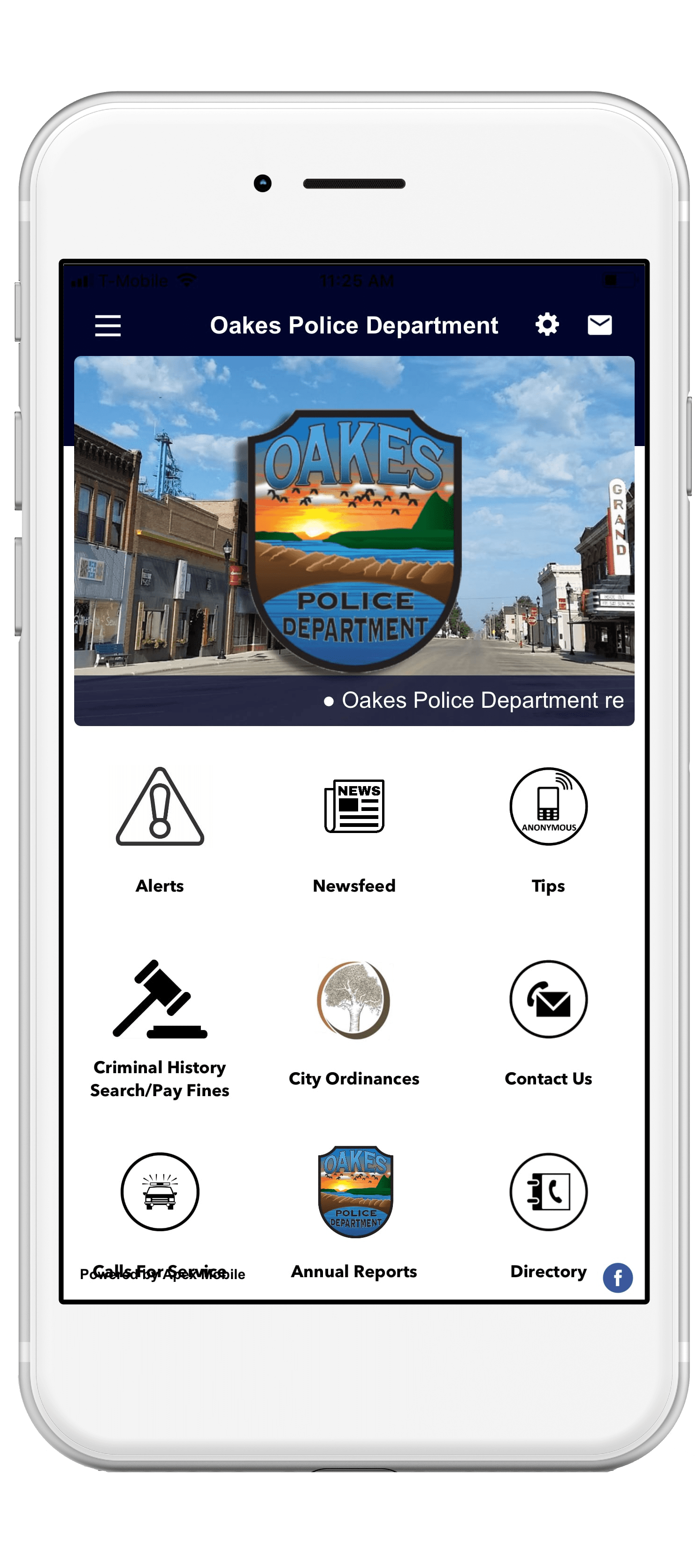 Oakes Police Department - Apex Mobile